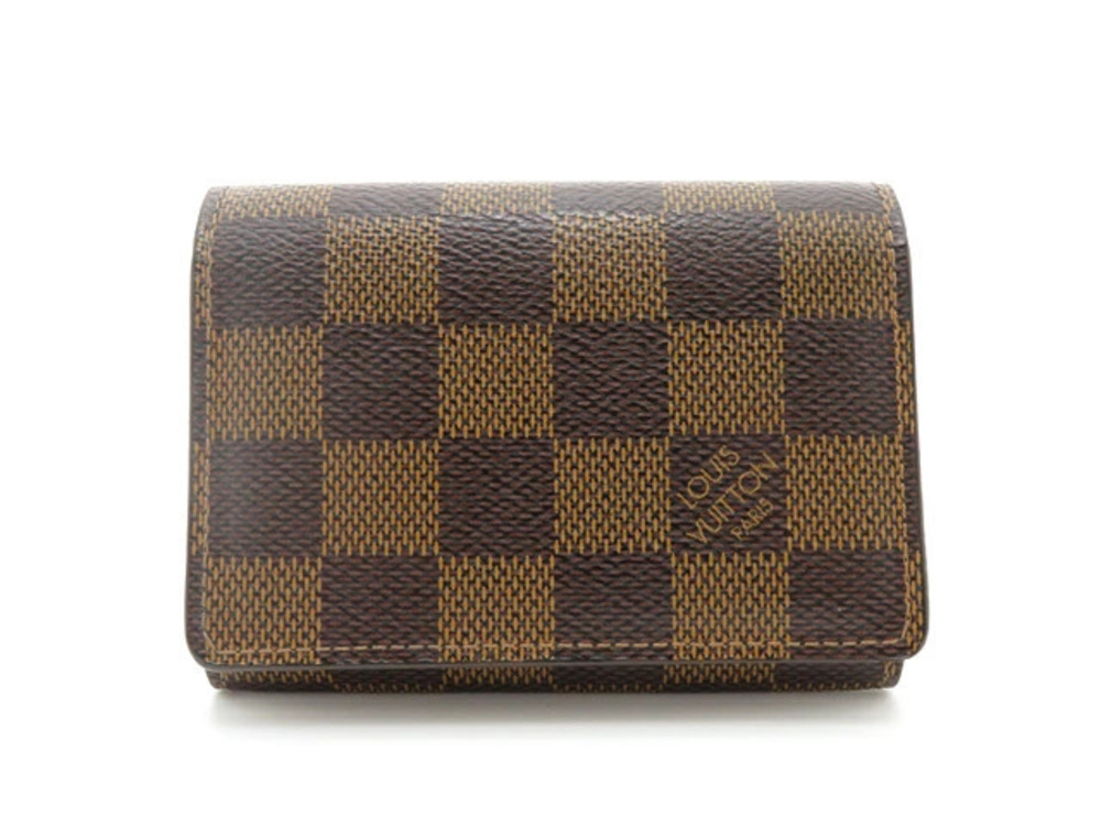 LOUIS VUITTON Pass Case Wallet Envelope Carte de Visite Damier